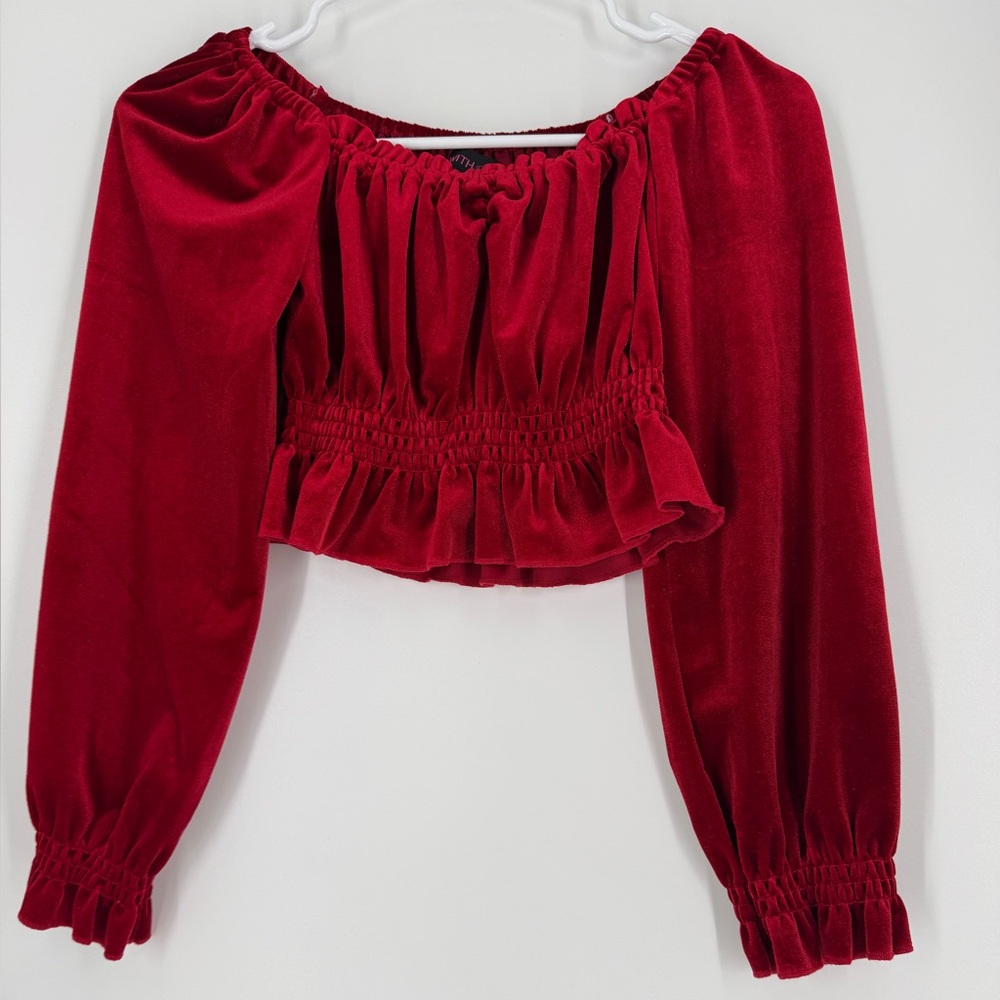 Red Velvet Little Girls Top NWT